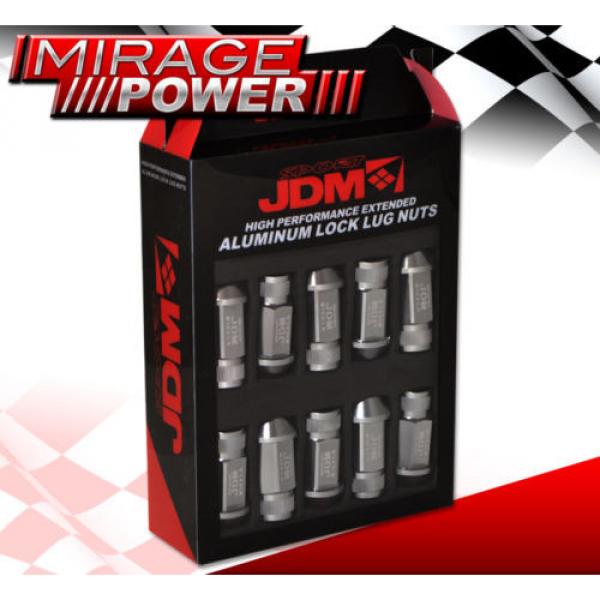 For Oldsmobile M12X1.5Mm Locking Lug Nuts Wheels Extended Aluminum 20Pc Set Grey #3 image