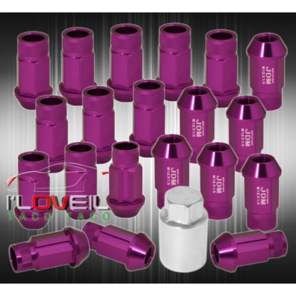 FOR TOYOTA 12MMX1.5 LOCKING LUG NUTS 20PC EXTENDED FORGED ALUMINUM TUNER PURPLE #1 image