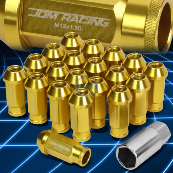 20pcs M12x1.5 Anodized 50mm Tuner Wheel Rim Acorn Lug Nuts Camry/Celica Gold #1 image