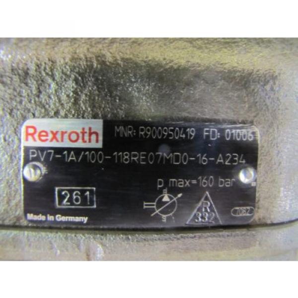 REXROTH PV71A/100118RE07MD016A234 R900950419 VARIABLE VANE HYDRAULIC  Pump #2 image