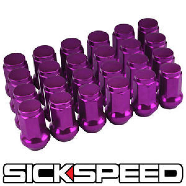 SICKSPEED 24 PPURPLE STEEL LOCKING HEPTAGON SECURITY LUG NUTS WHEELS 12X1.25 L13 #1 image