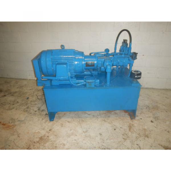 Vickers 25HP 19/10 Gallons Hi/lo hydraulic pump system PVQ20RDRSE3521/25VTB14A Pump #1 image