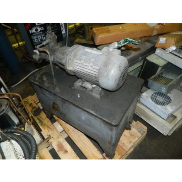 2 HP AC Motor w/ Continental Hydraulic and Tank, PVR66B0BRF01F, Used Pump #1 image