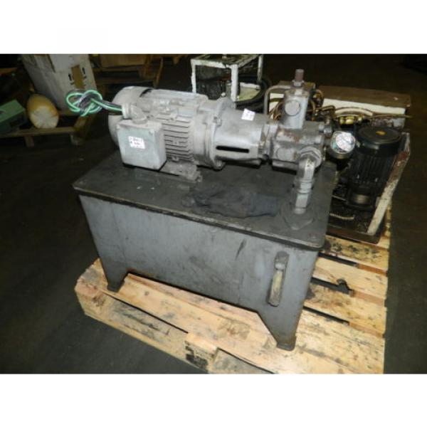 2 HP AC Motor w/ Continental Hydraulic and Tank, PVR66B0BRF01F, Used Pump #4 image