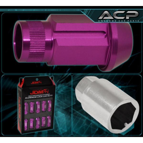 For Chevy M12X1.5Mm Locking Lug Nuts Rims Forged Aluminum 20Pcs Unit Kit Purple #3 image