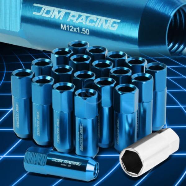 20pcs M12x1.5 Anodized 60mm Tuner Wheel Rim Acorn Lug Nuts Camaro/Aveo Sky Blue #1 image