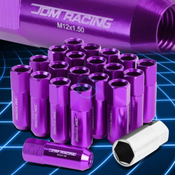 20pcs M12x1.5 Anodized 60mm Tuner Wheel Rim Acorn Lug Nuts Camry/Celica Purple #1 image