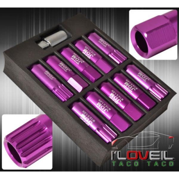 FOR SUZUKI 12MMx1.25MM LOCKING LUG NUTS 20PCS FORGED ALUMINUM WHEELS RIMS PURPLE #2 image