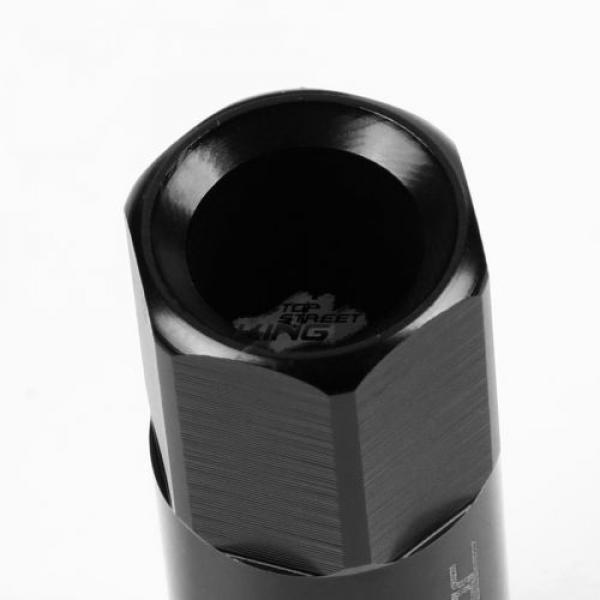 20 X M12 X 1.5 EXTENDED ALUMINUM LUG NUT+ADAPTER KEY DTS STS DEVILLE CTS BLACK #3 image