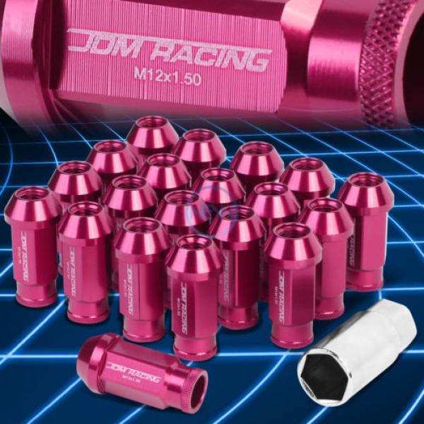 20pcs M12x1.5 Anodized 50mm Tuner Wheel Rim Acorn Lug Nuts IS250/GS460 Pink #1 image