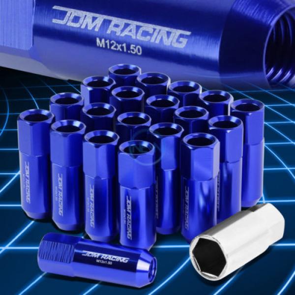 20pcs M12x1.5 Anodized 60mm Tuner Wheel Rim Acorn Lug Nuts Camry/Celica Blue #1 image