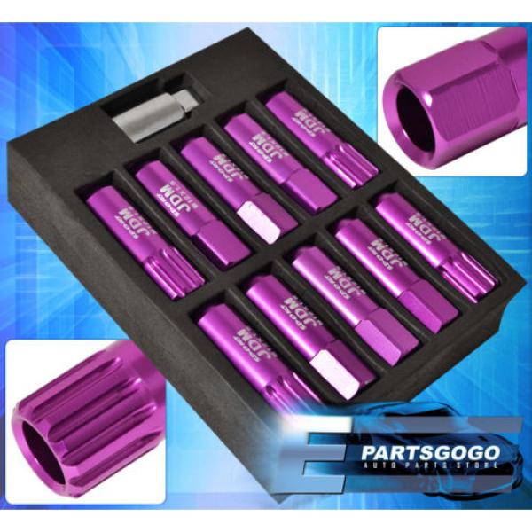 FOR SATURN M12x1.5MM LOCKING LUG NUTS RIMS FORGED ALUMINUM 20PCS UNIT KIT PURPLE #2 image