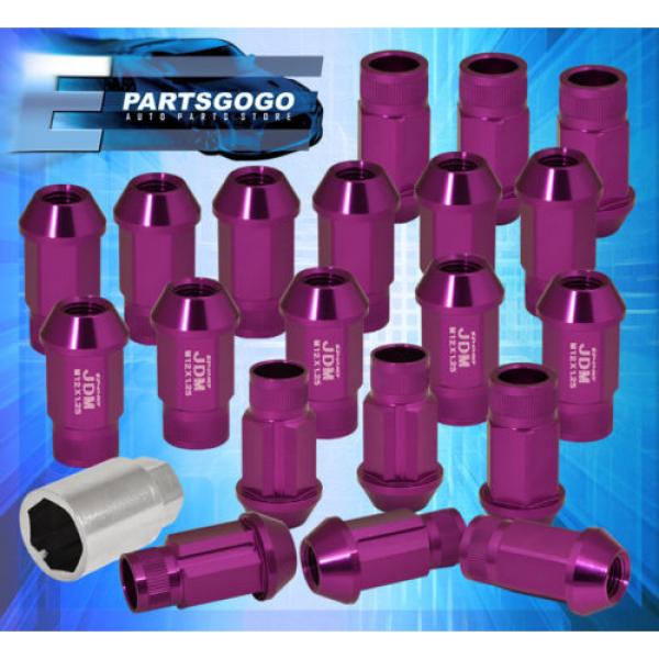 FOR CHEVY M12x1.25MM LOCKING LUG NUTS CAR AUTO ALUMINUM KIT PURPLE #1 image