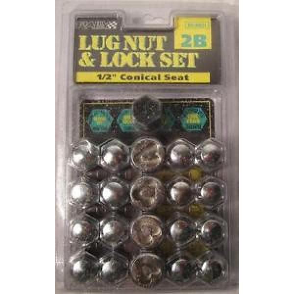 *NEW* Lug Nut and Lock Set: 4 Lugs + 1 Locking - Rally 90521 - 1/2&#034; Conical Seat #1 image