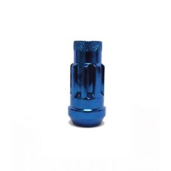 MONSTER LUG NUT LOCK 4PC SET M14X1.50 1008 STEEL BLUE #1 image