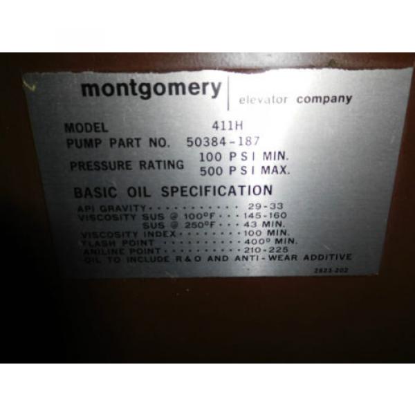 Montgomery 411H 25HP Elevator Hydraulic Power Unit Pump #2 image