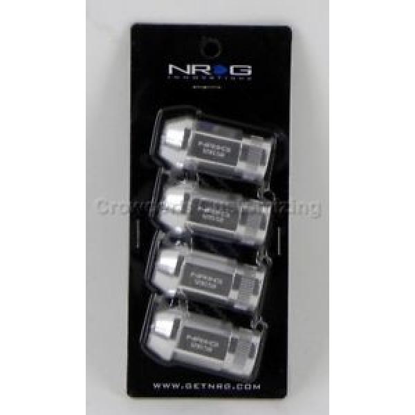 NRG 100 Series Lug Nut Lock Set of 4 Silver 12 x 1.5 mm LN-100SL aluminum #1 image