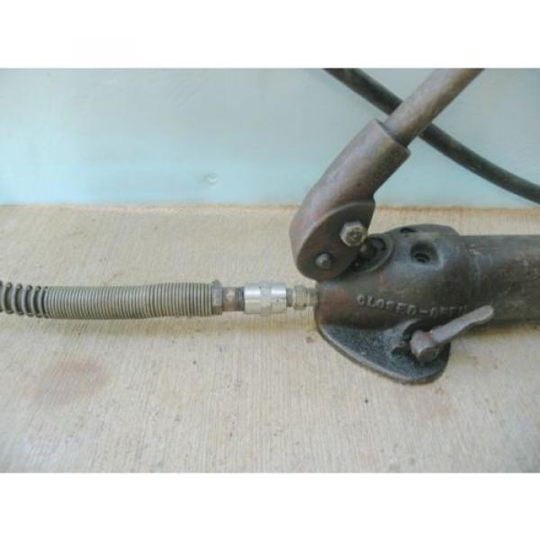 Vintage PORTER FERGUSON Hydraulic Hand w/6&#039; HiPres. hose + quickconnect Pump #2 image