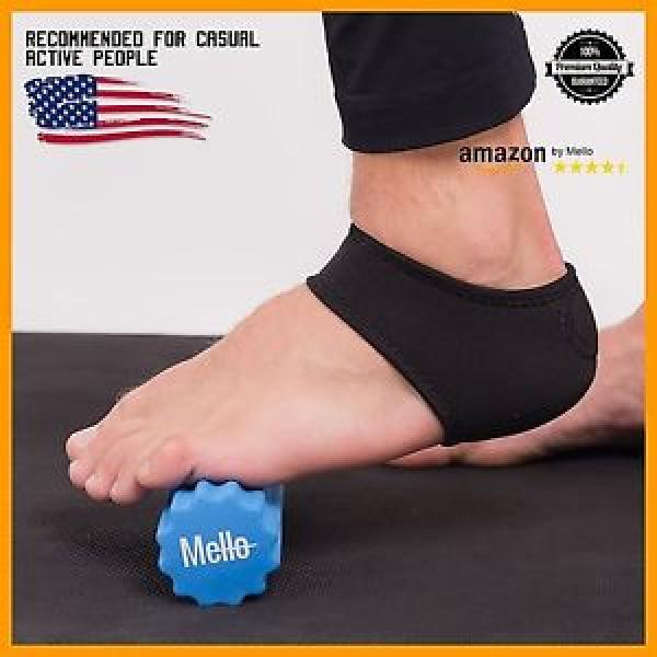 Plantar Fasciitis 2in1 Bundle By Mello-Foot Arch Support Wrap &amp; Foam Roller Set- #1 image