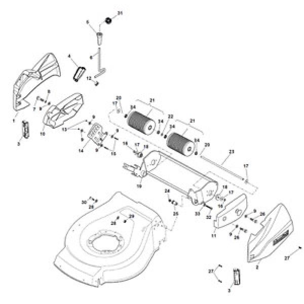 Mountfield HP465R Petrol Roller Lawnmower Roller Spare Parts 2012-2013 #1 image