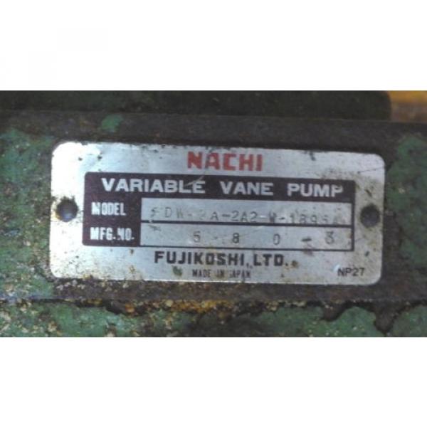 NACHI DW2A2A2W1895A Hydraulic Variable Vane DW2A2A2W1895A Pump #2 image