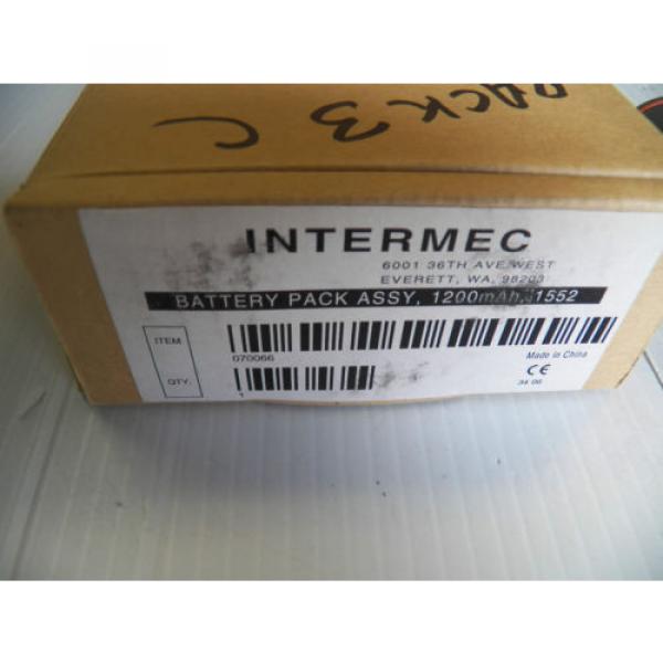 NEW INTERMEC BATTERY PACK 070066 100240V 60HZ 750mA Pump #2 image