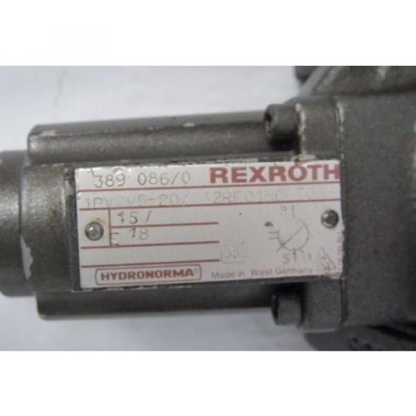 HYDRONORMA REXROTH 1PV2V520/12RE01MC70A1 HYDRAULIC  Pump #2 image