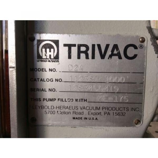 Trivac Vacuum D2A Pump #3 image