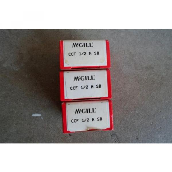 LOT 3 NEW McGill CCF 1/2 N SB Precision Bearings Cam Follower #4 image