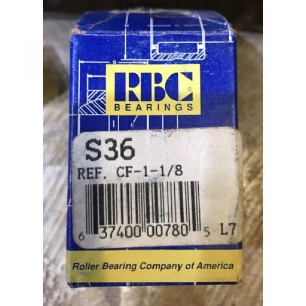 S36 RBC Bearings S-36 CF-1-1/8 Cam Follower #2 image