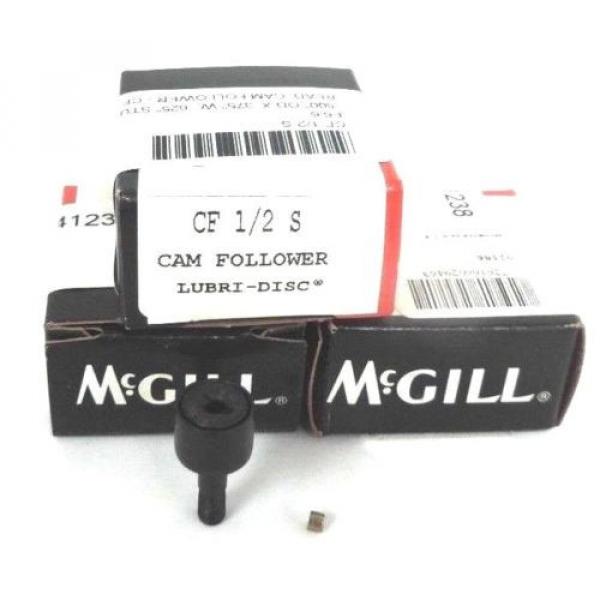 LOT OF 3 NIB MCGILL CF12S CAM FOLLOWERS 1/2IN, CF-12-S #3 image