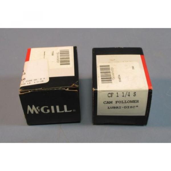 Lot of 2 McGill SF 1 1/4 S Cam Follower Lubri-Disc 1/2&#034; Stud NIB #1 image