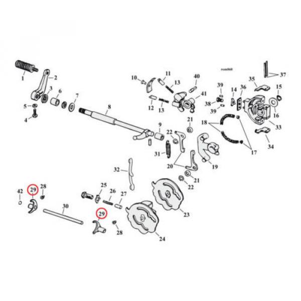 MCS HARLEY REPLACEMENT SHIFTER CAM FOLLOWER SPRING XL MODELS 1984-90 BC27782 T #2 image