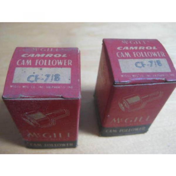 2 McGILL CAMROL CAM FOLLOWER CF-7/8 LOT NEW OLD STOCK #5 image