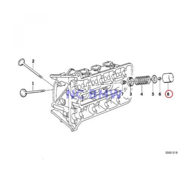 4 X BMW Genuine Motorcycle Timing Gear Cam Follower 2.70MM 89V1 89V2 89V3 K41 #1 image