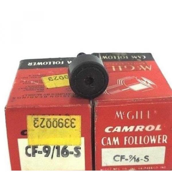 LOT OF 2 NEW MCGILL CF-9/16-S CAMROL CAM FOLLOWER #2 image