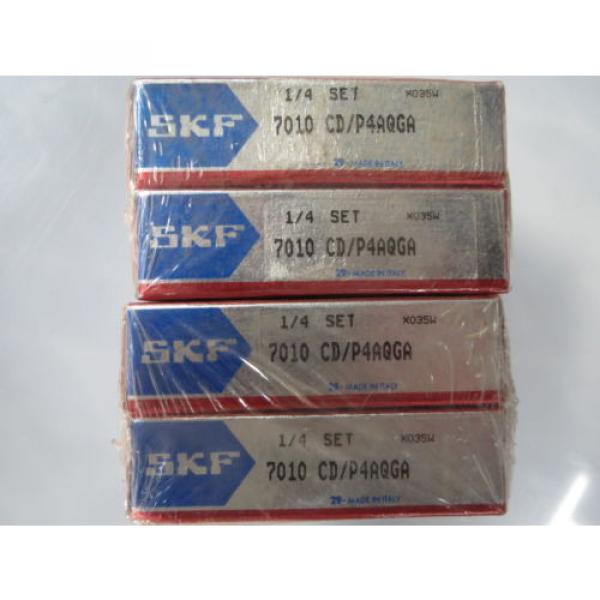 SKF 7010CD P4AQGA Set of 4 Super Precision Bearings #3 image