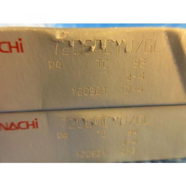 Nachi 7206 ACYU/GL P4 Super Precision Bearing (Matched Pair) #2 image