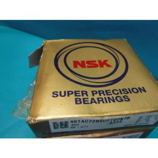 NEW 4 NSK 40TAC72BSUC10PN7B AS2S SUPER PRECISION BEARINGS #4 image