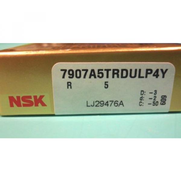 NSK 7907A5TRDULP4Y SUPER PRECISION ANGULAR CONTACT BEARING 35MM BORE NEW #3 image