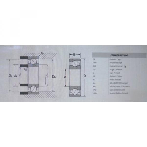 NSK 7907A5TRDULP4Y SUPER PRECISION ANGULAR CONTACT BEARING 35MM BORE NEW #4 image