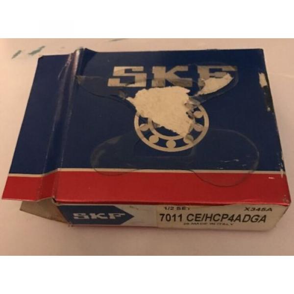 1/2 SET SKF 7011 CE/HCP4ADGA SUPER PRECISION BEARINGS, 55mm X 90mm X 18mm #2 image