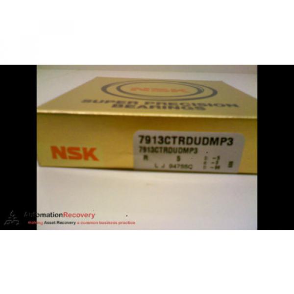 NSK 7913CTRDUDMP3 SUPER PRECISION BEARING 65MM ID 90MM OD 15MM WIDTH, NE #173192 #1 image