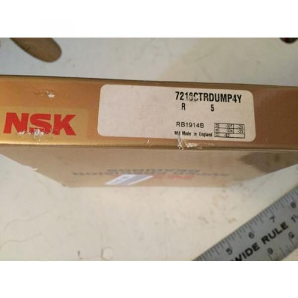 NEW NSK 7216CTRDUMP4Y SUPER PRECISION BEARING 80mmX140mmX52mm ENGLAND,BOXYF #2 image