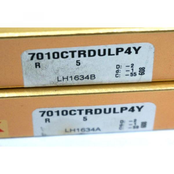 NEW SET OF NSK 7010CTRDULP4Y SUPER PRECISION BEARINGS #2 image