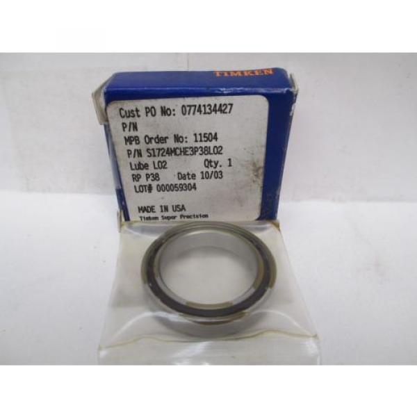 NEW TIMKEN SUPER PRECISION BEARING S1724MCHE3P8L02 #1 image