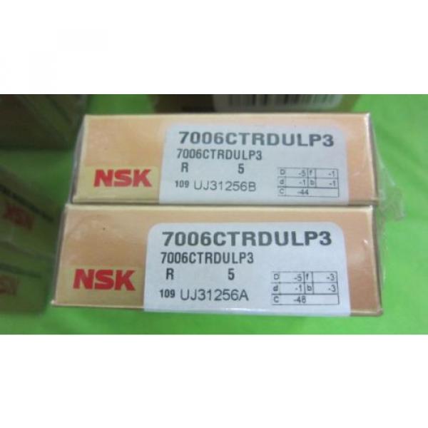 20 Units NSK 7006CTRDULP3 Super Precision Bearings  (10x2= 20 bearings) NSK 7006 #2 image