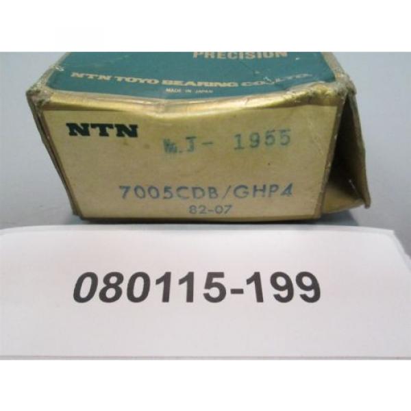 NTN Super Precision Bearing 7005CDB/GHP4 0.03 Manhurin Traminer New Old Stock #2 image