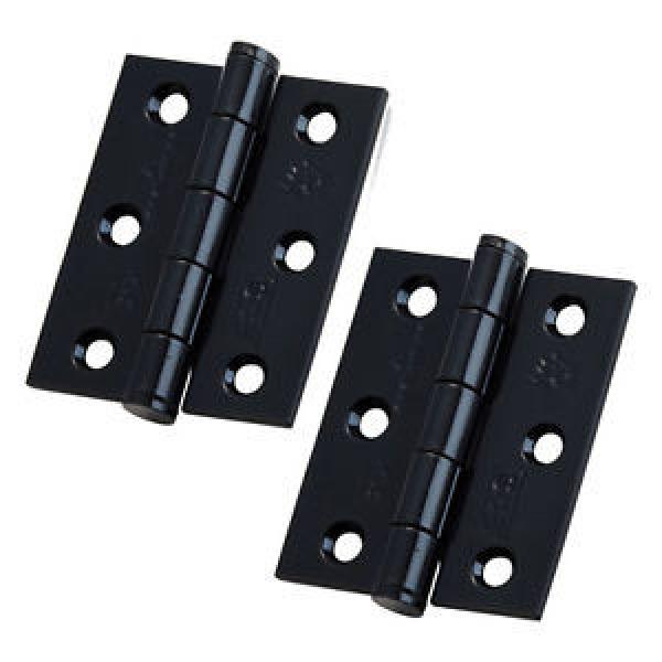 Black Steel 3&#034; Plain Bearing Butt Hinge Grade 7 (HIP13225/7BLK) #1 image