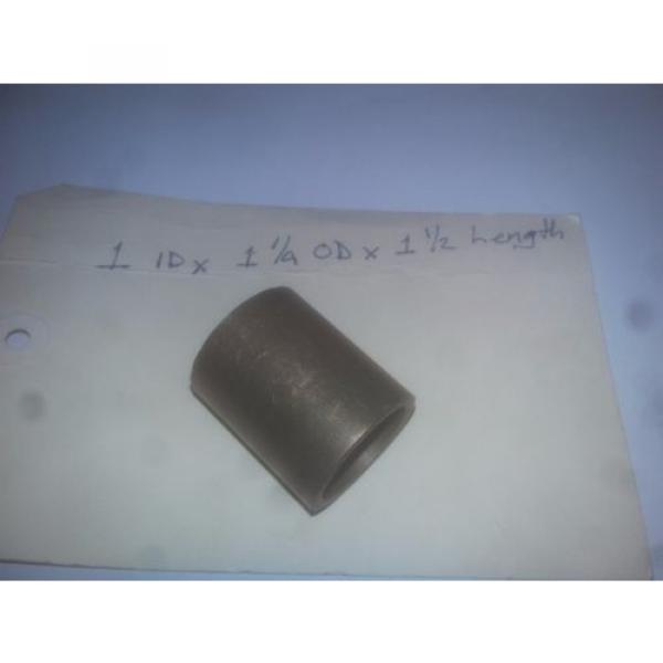 Oilite Bronze Bushing 1 ID x 1 1/4 OD x 1 1/2 Length Plain Sleeve #1 image